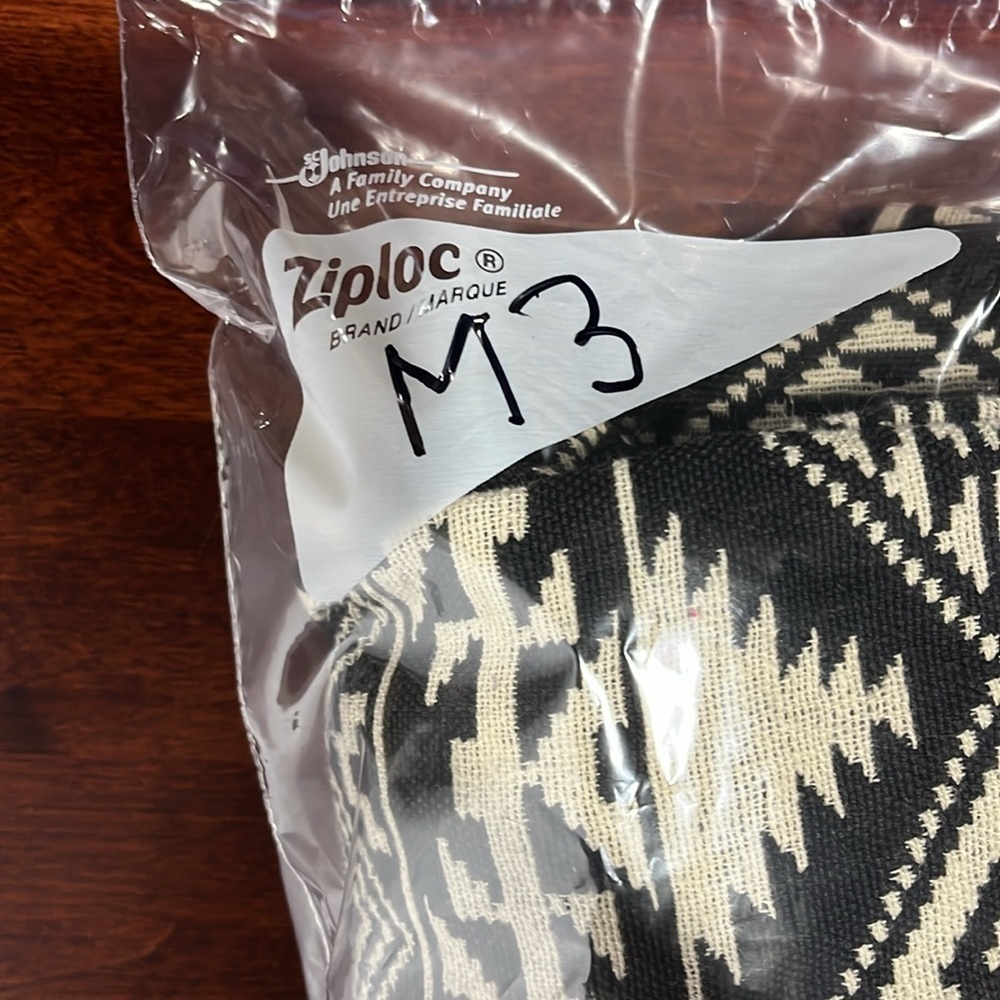 Flashback Womens Bolero Jacket Black/ Cream M Aztec Print Open Front Button EUC - Picture 12 of 12